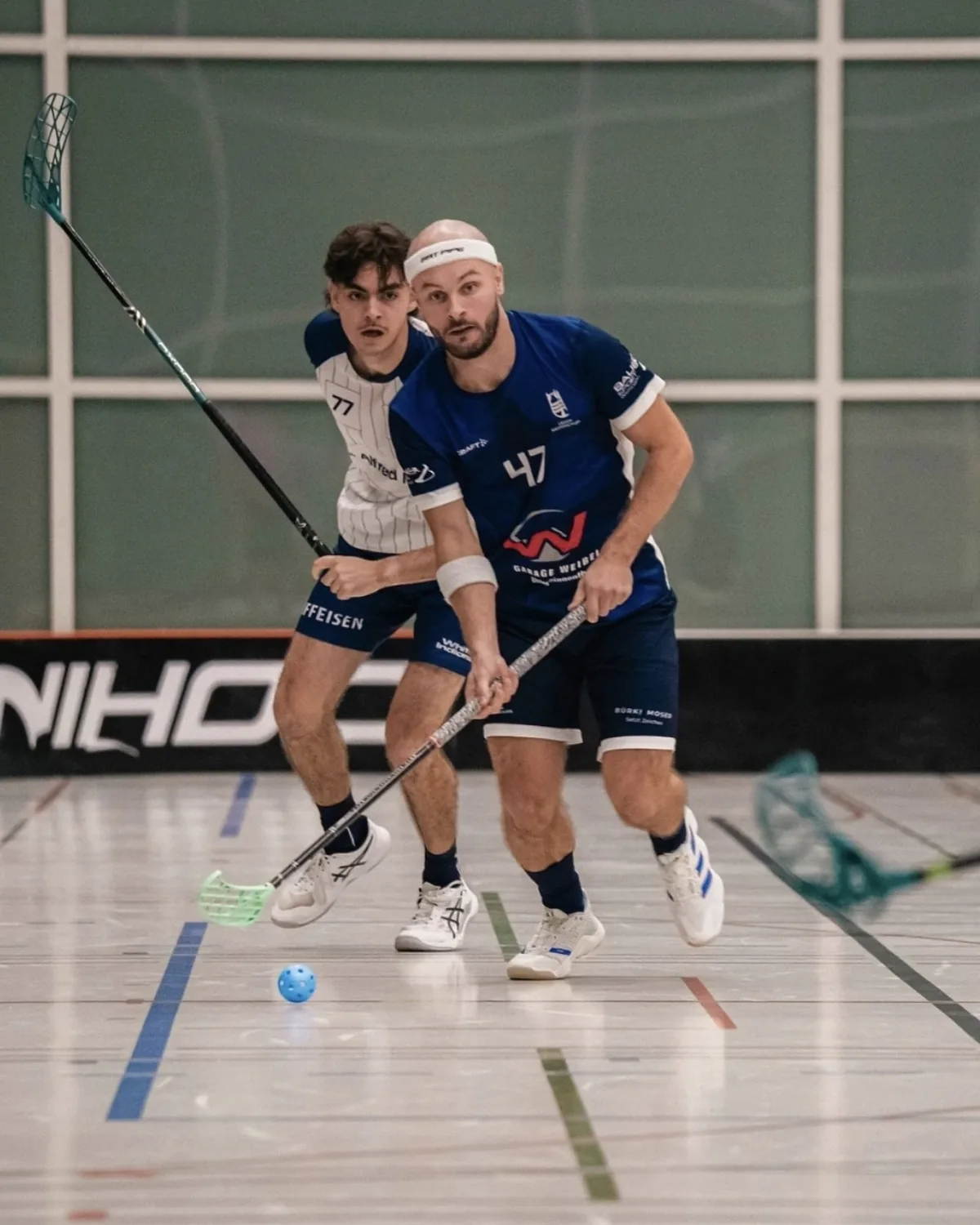 Gabriel Fuchs im Unihockey-Spiel von LOK Reinach