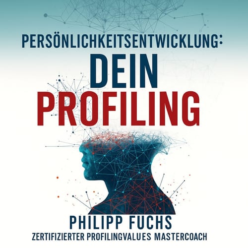 Couverture de l’e-book « Persönlichkeitsentwicklung : Dein Profiling » : couverture claire avec un graphique de points reliés symbolisant l’analyse des valeurs et de la personnalité.